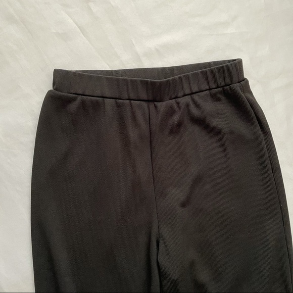 High Waist Wide Leg Black Pants - Picture 3 of 5